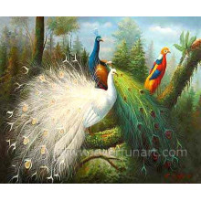 2014 Hot Sale Peacock Animal Canvas Painting